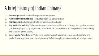 Numismatic  Art - Ancient India (Part 1)