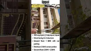 300 sq yd Plot with G+2 Structure in Kalyanpuri, Uppal | Price: ₹3.50 Crores |