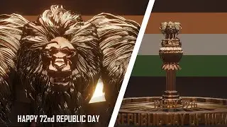 Happy 72nd Republic Day Motion Graphics