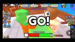opening the new holo egg in arm wrestling sim over 500!!