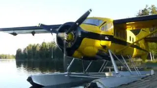 Wilderness Air DHC-3 piston-engine Otter on a early morning departure to one of the outposts.