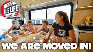 Moved into our Bus Conversion! | The Bus Life