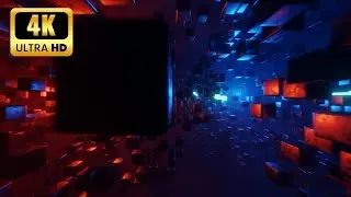 Cinematic Sci-Fi Cubes 3D Loop Animation of Environments | No copyright #freedownload