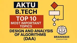 AKTU B.Tech DAA | Top 10 Most Important Topics | Design & Analysis of Algorithms | Exam Focused