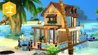 🌴 ISLAND LIVING TINY HOUSE 🌊 // Sims 4 Speed Build