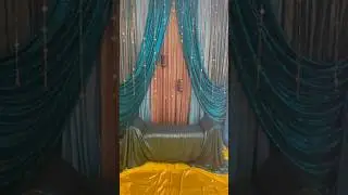 Dholki Backdrop Home Decoration Ideas DIY #dholki #mayun