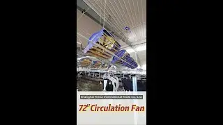 industrial  circulation fan with air flow 120000m&sup3;/h and 72/183cm blade diameter