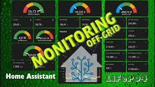Energia OFF-GRID. poza siecią, poza systemem.  Monitoring - czyli jak to działa. Home Assistant.