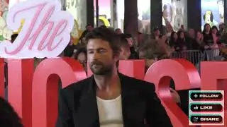 Brandon Sklenar arriving to the Housemaids Premiere at TCL Chinese Theatre in Hollywood #BrandonSkle