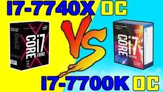 i7 7740X  OC VS   i7 7700k OC | GTX 1080  | OVERCLOCKED | Comparison|