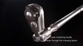 Nako Tools extendable flex ratchet w/ locking ratchet mechanism