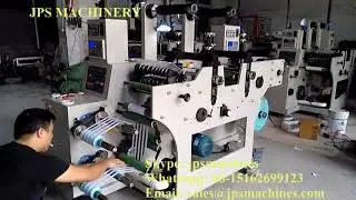 JPS-320C-TR Wave Price Gun Label Double Rotary Die Cutting Slitting Machine To Bangladesh