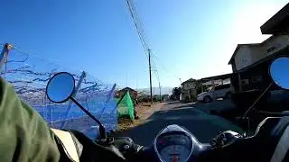 スーパーカブAA09　朝の走行　ロングバージョン 　2026年2月4日　風は寒くはないため走りやすい　穏やかな朝
