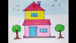 🏡Beautiful Home 🏡 | Kids Drawing | MPedia Talks Art