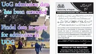 UOG Admission Deadline has been Extended! Fall 2021/final notification by UOG