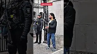 Royal guard got angry.