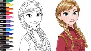 Frozen Elsa – The Snow Queen ❄️👑 | Beautiful Cartoon Drawing