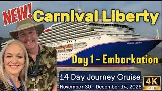 ⭐️ ДЕНЬ 1 ПОСАДКИ⭐️ CARNIVAL LIBERTY ⭐️ 14-ДНЕВНЫЙ КРУИЗ ПО ПАНАМСКОМУ КАНАЛ🛳️ (ПОСЛЕ ДОКА)