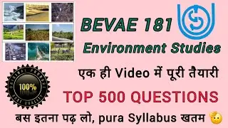 BEVAE 181 Answer key 2025 BEVAE 181Answer key December 2025 BEVAE 181Environmental Studies IGNOU