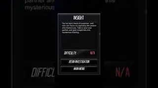 Murder Mystery Detective Story - &ldquo; Insights &ldquo;