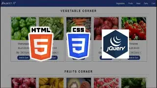 Online Grocery Store Using JavaScript, JQUERY, HTML and CSS | Dynamic Web Page.