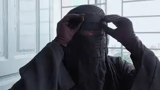 Niqab tutorial with eye veil, full eye coverage