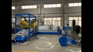 plastic recycling machine for laminated film  two stages