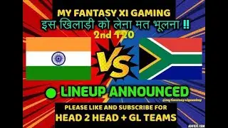 IND vs SA Dream11 Prediction, Fantasy Cricket Tips, Dream11 Team, Playing XI, ind vs sa 2nd T20I
