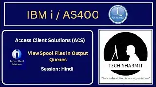 Accessing Spool file using ACS | rpgle programming tutorial |  as400 tutorial for beginners in Hindi