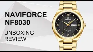 Обзор распаковки | Часы Naviforce NF8030, новое поступление, металлический кварцевый механизм с календарем, новейший дизайн