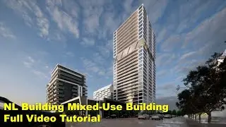 NL Building Mixed-Use Building | Full Video Tutorial | Revit Architecture | Twinmotion