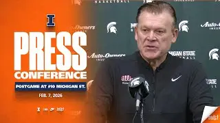 Illinois Men's Basketball | Postgame Press Conference at #10 Michigan State 2/7/26