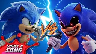 Sonic Vs Sonic.exe Rap Battle (пародия на фильм &laquo;Соник в кино: Ёж Соник 3&raquo; 2024)
