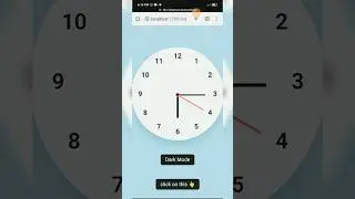 Analog digital clock using html css javascript | learn daily | #javascript #html  #css #shorts