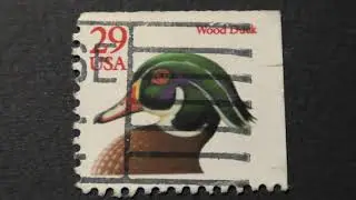 Postage stamp. USA. Wood Duck. Price 29 cents