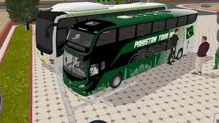 American bus driving gaming video 4K trading video
