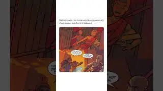 Aang And Katara In The Comics