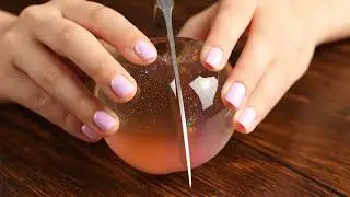 Ultra Satisfying Crystal Orb Cutting ✨ Catplant ASMR Glitter Reveal & Crunch@perfecut.cutasmr