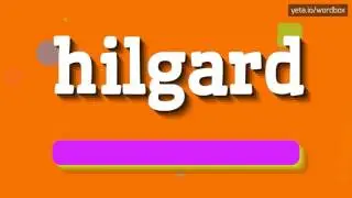 КАК СКАЗАТЬ ХИЛГАРД?  #хилгард (HOW TO SAY HILGARD? #hilgard)