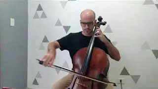 Método de Violoncelo Nelson Gama Vol. 1 - Capitulo IV (Exercício 4 em Si bemol Maior)