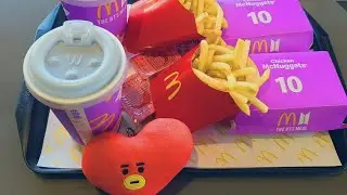 [방탄소년단 뷔] #TheBTSMeal 먹으러  타타와 함께 9090 🍟🥤 / The BTS 세트 리뷰 #V #김태형