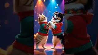 🐱🐶 Cute Cat & Dog Dancing Together | Adorable Duo Dance 💃✨