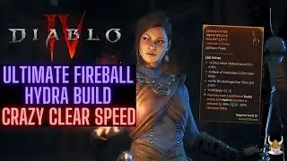 Diablo 4 Fireball Hydra Sorceress Build ~SUPER EASY AND STRONG BUILD SET AND FORGET~