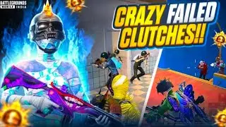 Crazy LeozZz Gaming Failed Clutches 🔥Intense in 1vs4 Conqueror Lobby | BGMI Gameplay 🥶 Solo vs Squad