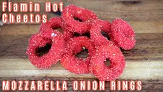 Flamin 🔥Hot Cheetos Mozzarella Onion Rings Recipe | Simple and Delish by Canan