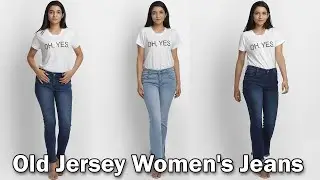 Old Jersey Women's Jeans: High Waisted Denim Jeans