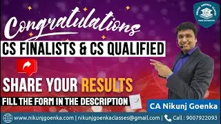CS Executive & Professional Dec 2022 Results | Share your Results | What Next? | CA Nikunj Goenka