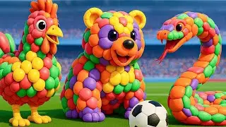 The mascot vibrato assistant hen placed on the football field is popular, co-produced,and creative