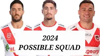 NRL Line Up 2024 | St George Illawara DRAGONS Best 17