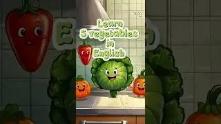 Learn 5 Vegetables name in English For Kids | Learning videos for kids #learning #english #kids